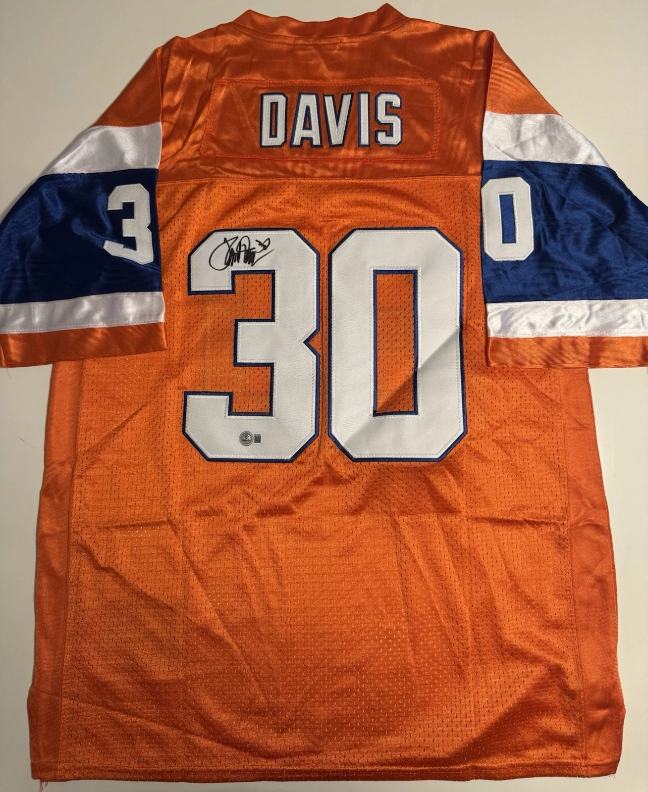 Terrell Davis Denver Broncos Autographed Jersey HOF Beckett BAS COA
