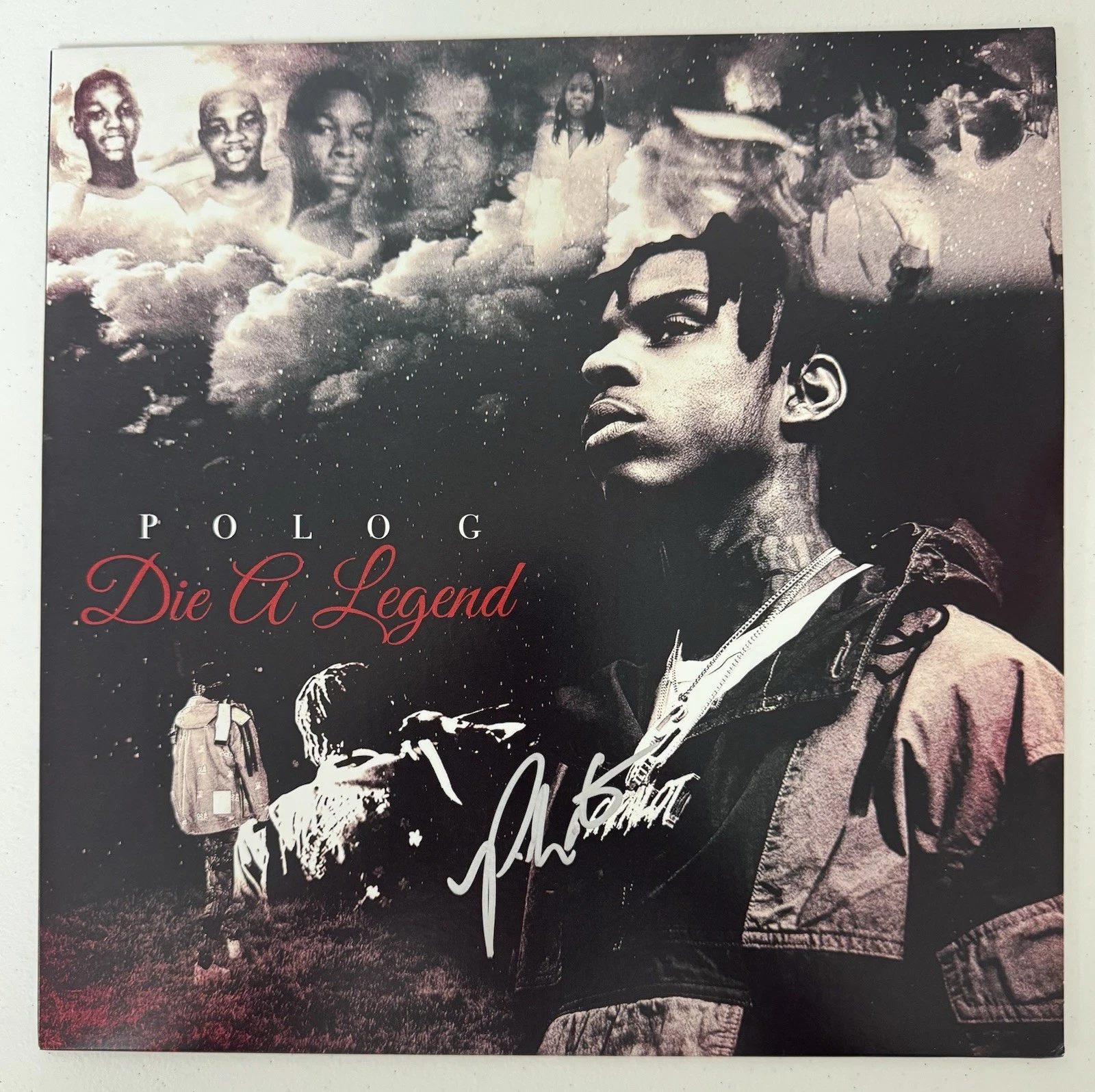 Polo G Rapper Autographed Die A Legend Vinyl Album Beckett BAS COA