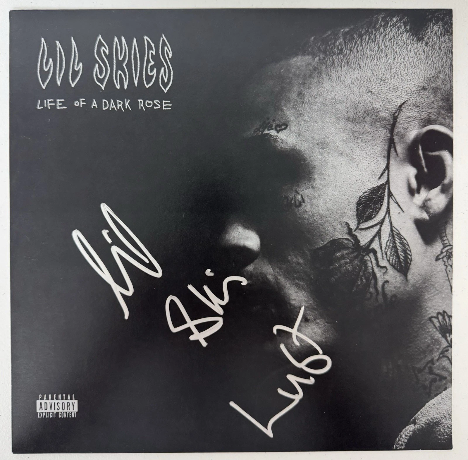 Lil Skies Autographed Life of a Dark Rose Vinyl Inscribed “Lust” Beckett BAS COA