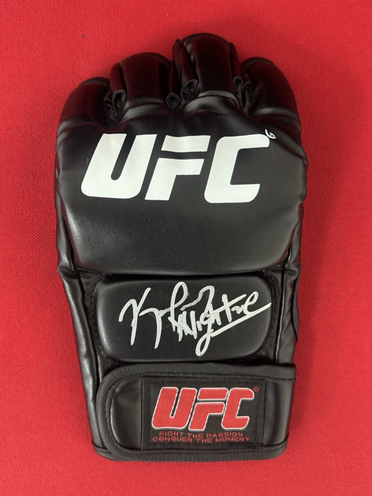 Kamaru Usman Autographed UFC Glove Inscribed Nightmare Beckett BAS COA