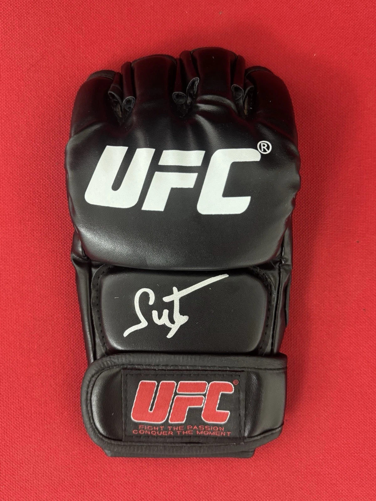 Baisangur Susrkaev Autographed UFC Glove Beckett BAS COA