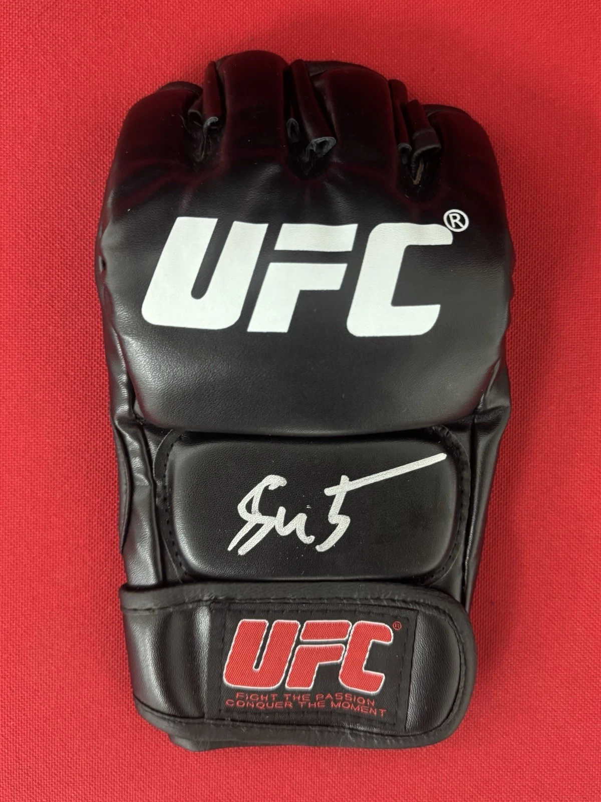 Baisangur Susrkaev Autographed UFC Glove Beckett BAS COA