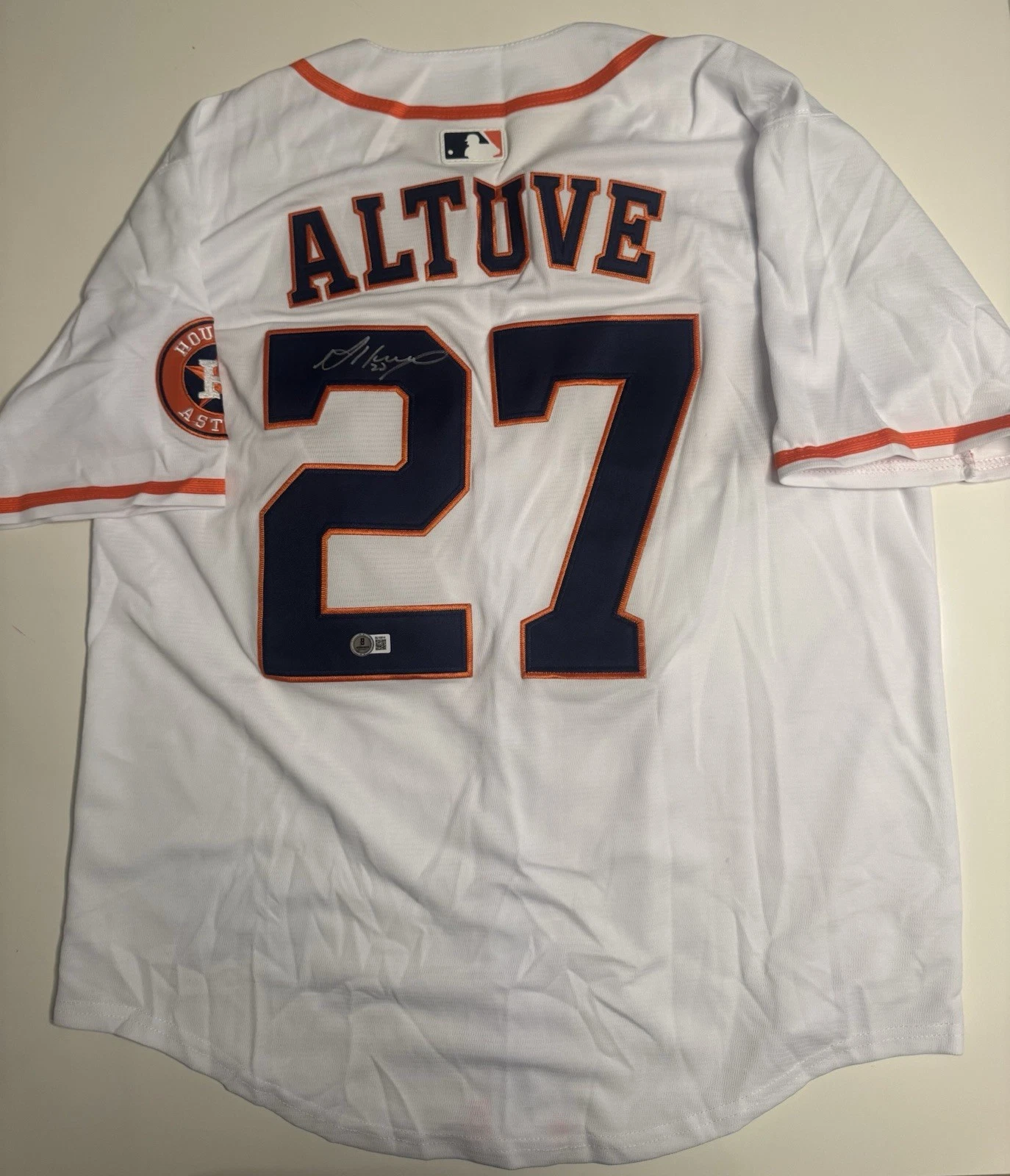 Jose Altuve Houston Astros Autographed Jersey Star Beckett BAS COA
