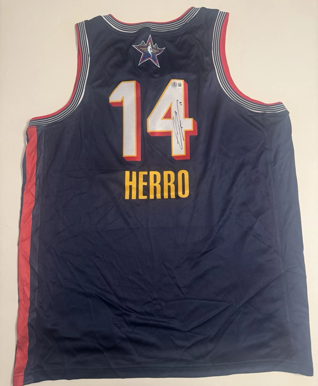 Tyler Herro Heat Autographed 2025 NBA All Star Game Jersey Beckett BAS COA