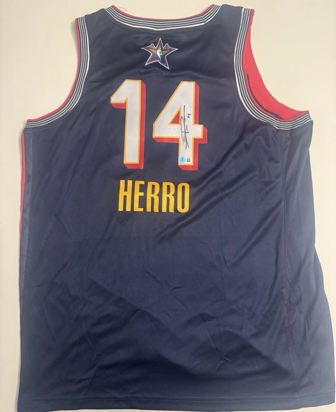 Tyler Herro Heat Autographed 2025 NBA All Star Game Jersey Beckett BAS COA