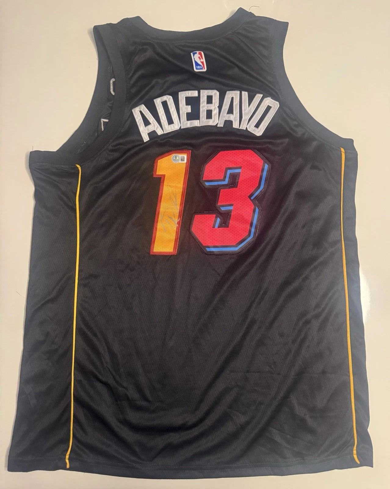 Bam Adebayo Miami Heat Autographed Jersey Star Beckett BAS COA