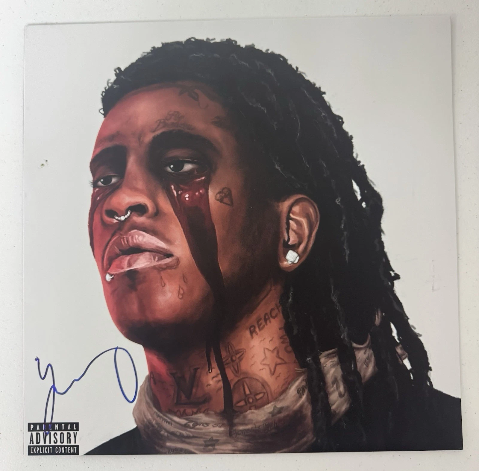 Young Thug Rapper Autographed Slime Season 3 Vinyl Record YSL Beckett BAS COA