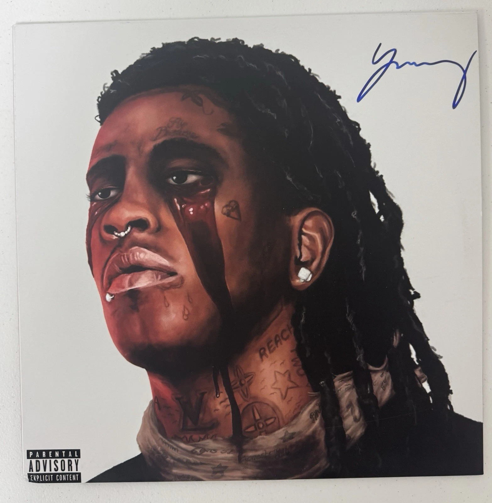 Young Thug Rapper Autographed Slime Season 3 Vinyl Record YSL Beckett BAS COA
