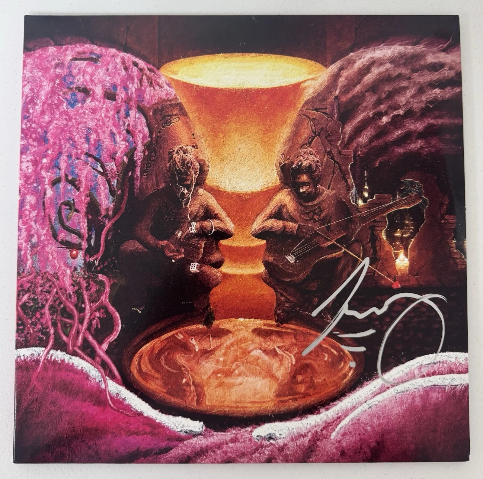 Young Thug Rapper Autographed Punk Vinyl Record YSL Slime Beckett BAS COA