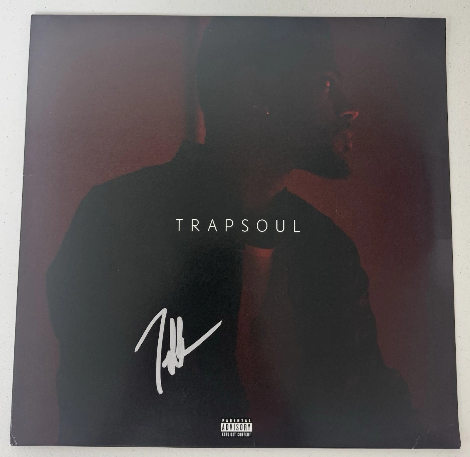 Bryson Tiller Autographed Trapsoul Vinyl Record LP Beckett BAS COA