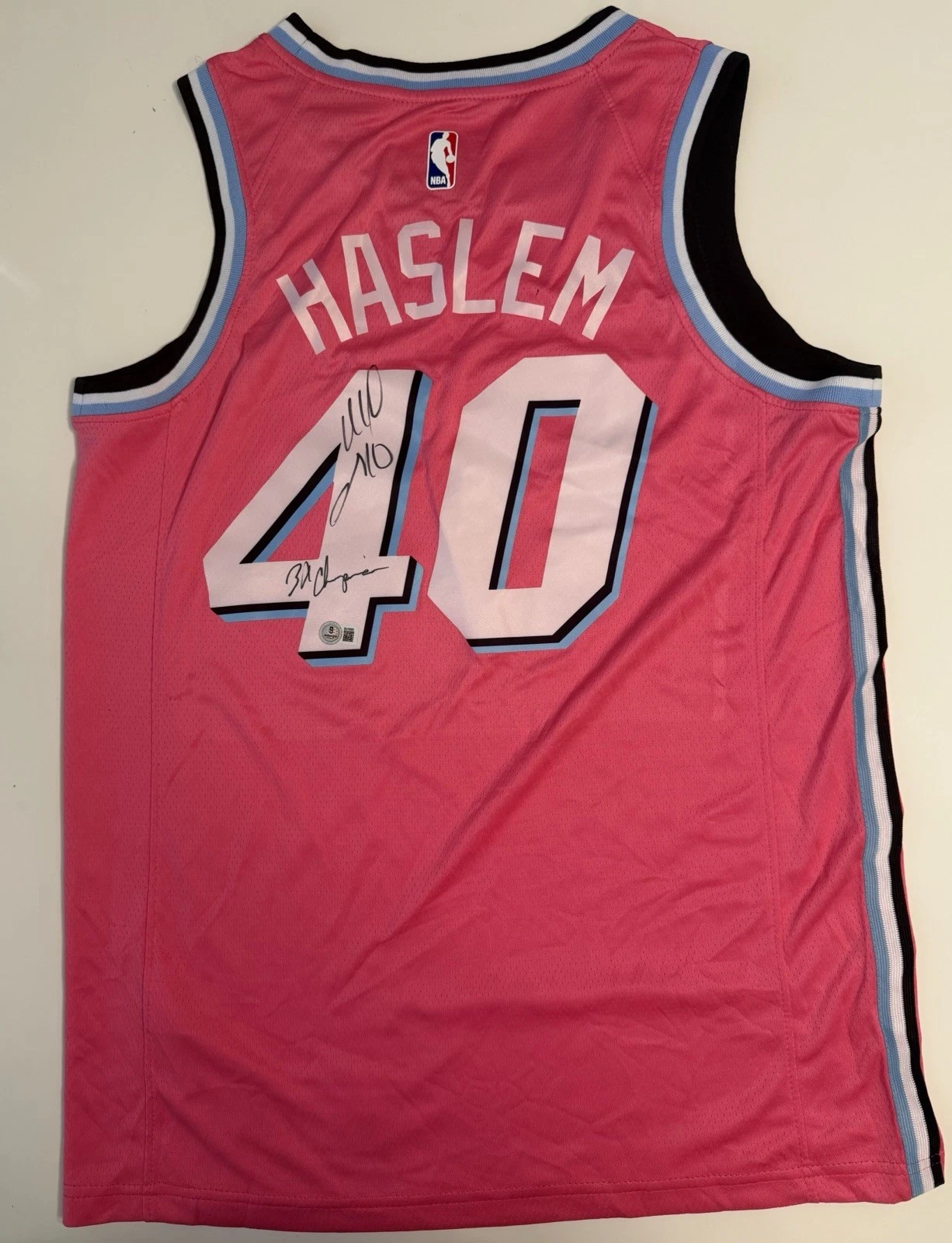 Udonis Haslem Miami Heat Autographed Jersey With Inscription Beckett COA