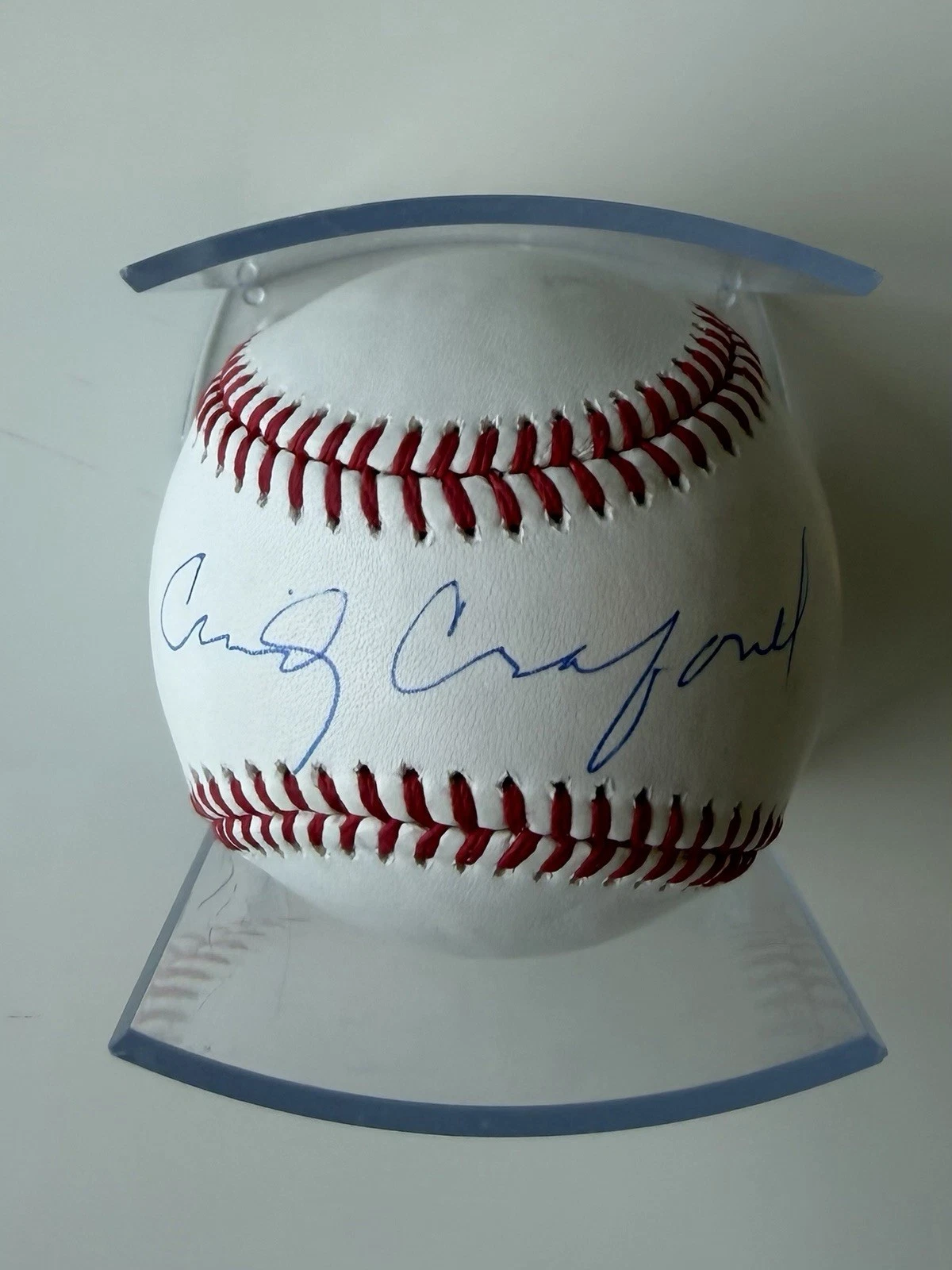 Cindy Crawford Autographed Baseball Supermodel Beckett BAS COA