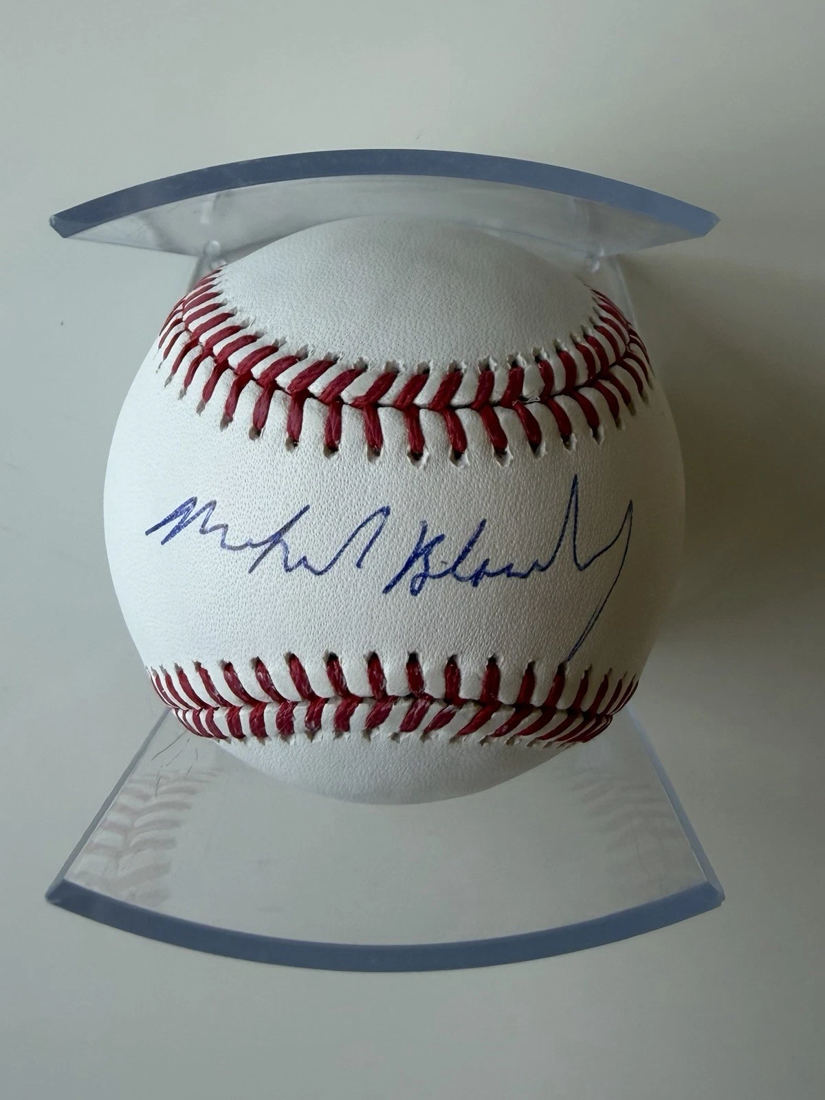 Mike Bloomberg Autographed Baseball Rare Beckett BAS COA