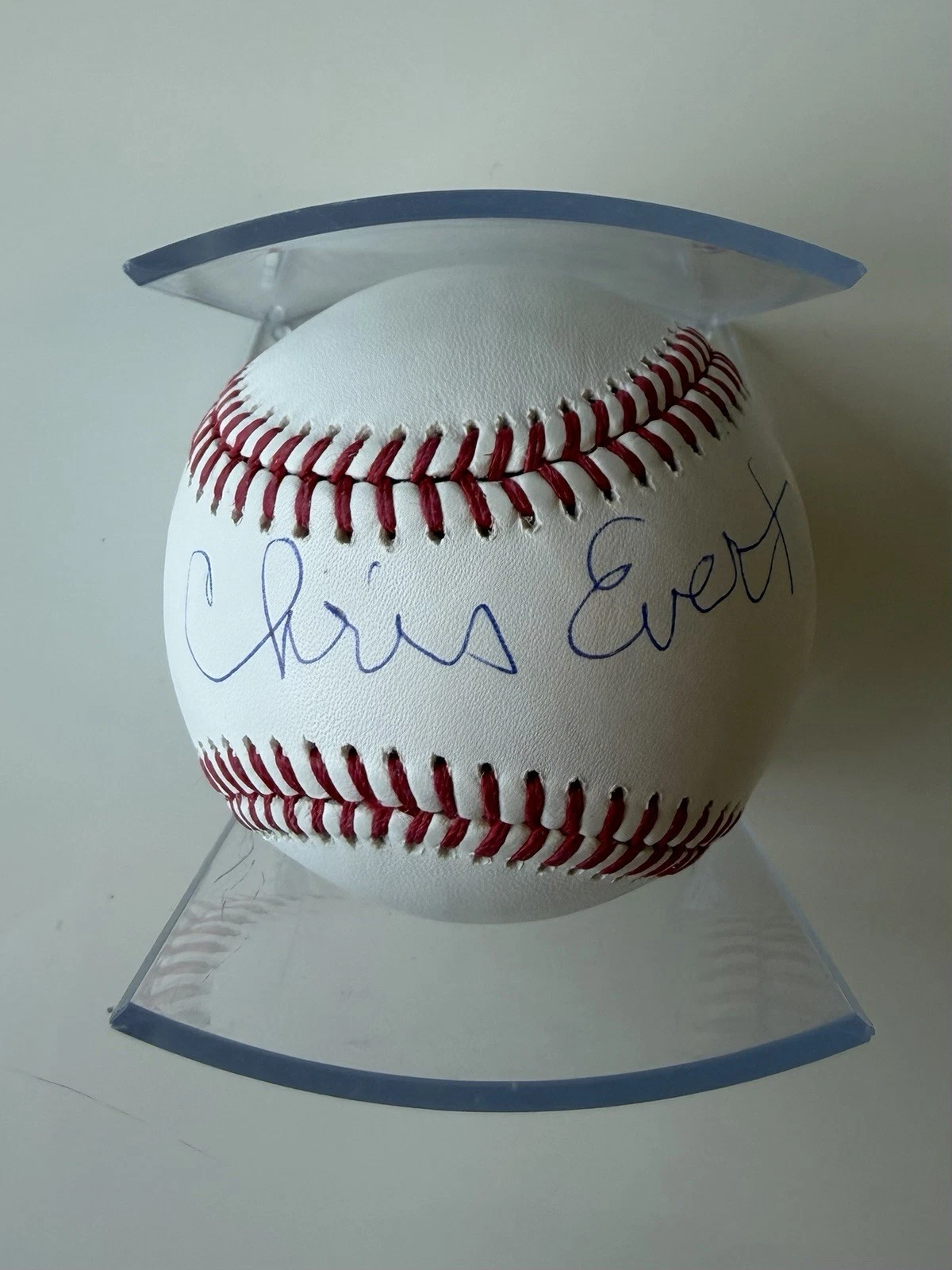 Chris Evert Tennis Star Autographed Baseball Beckett BAS COA