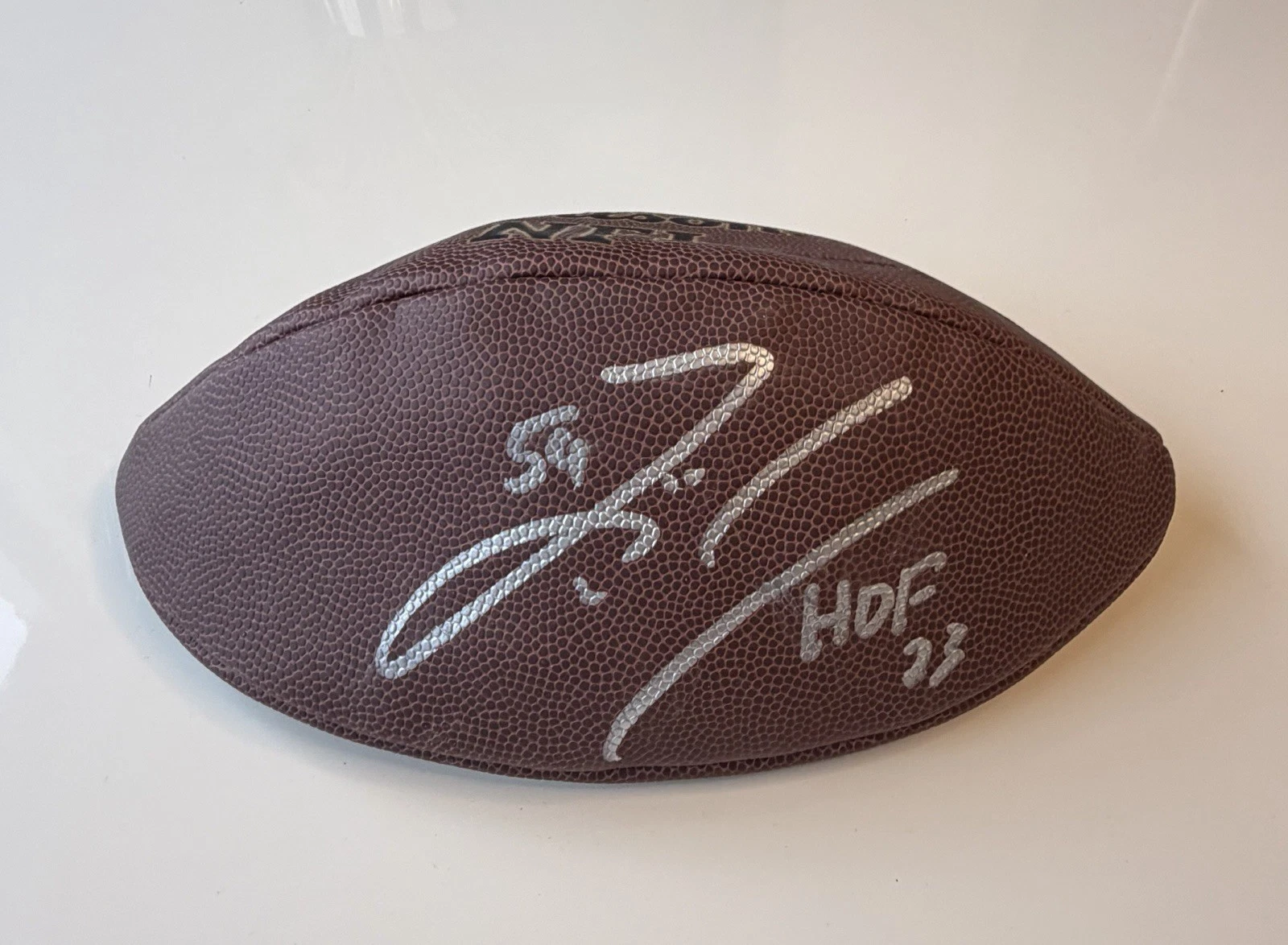 Zach Thomas Miami Dolphins Autographed Wilson NFL Football Inscribed Beckett