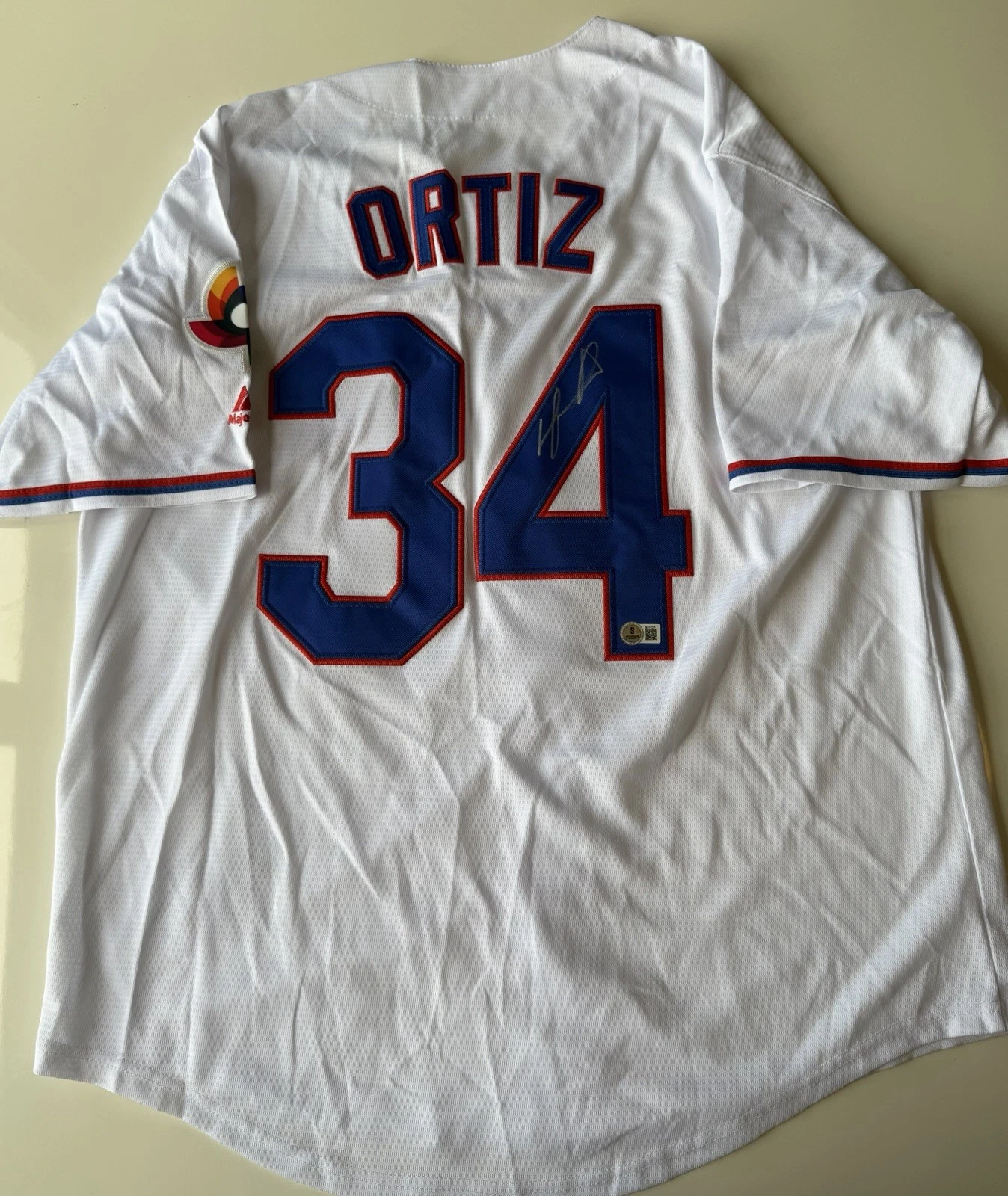 David Ortiz Dominicana Autographed Jersey Boston Red Sox Beckett BAS COA