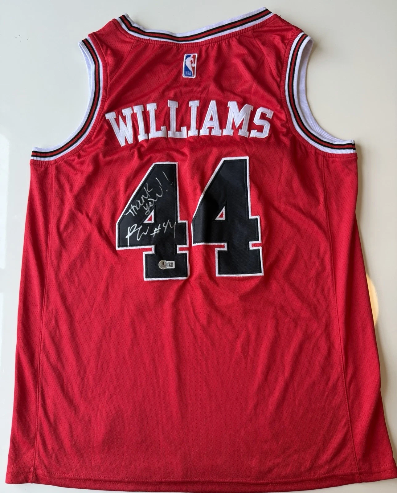 Patrick Williams Chicago Bulls Autographed Jersey Inscribed Beckett BAS COA