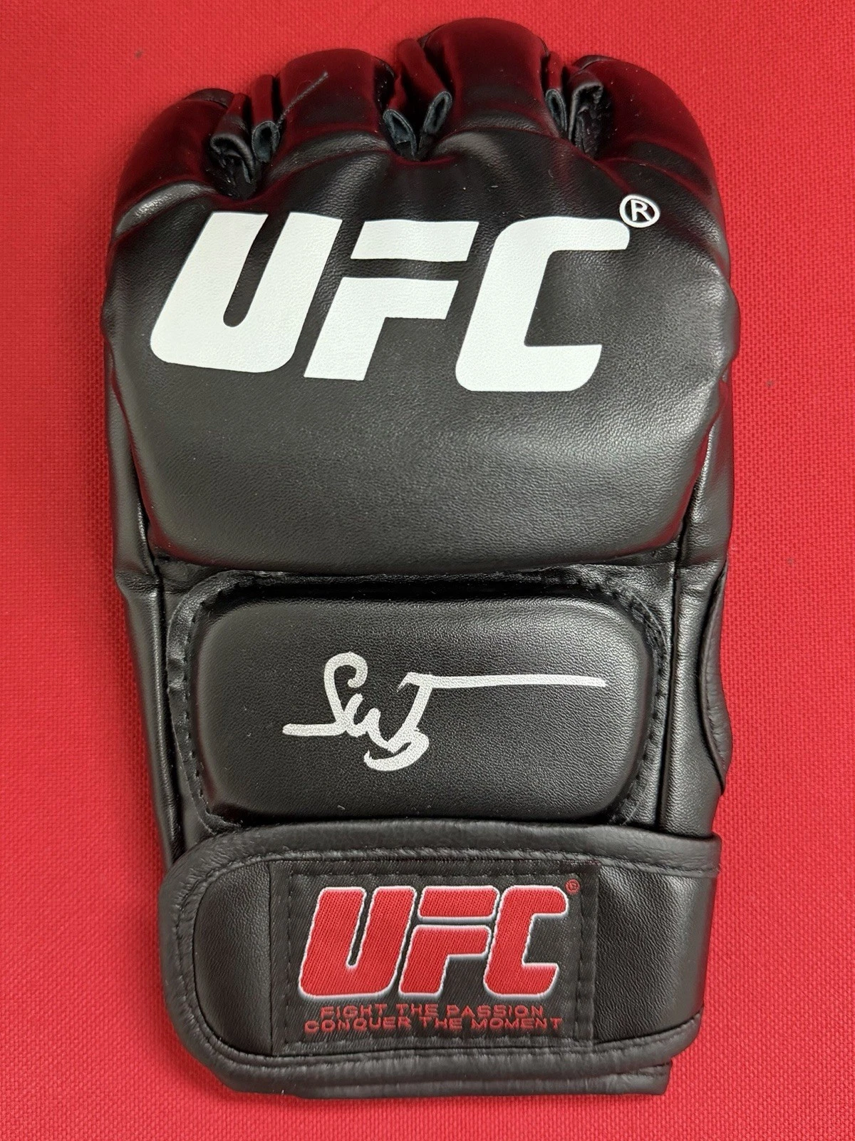 Baisangur Susrkaev Autographed UFC Glove Beckett BAS COA