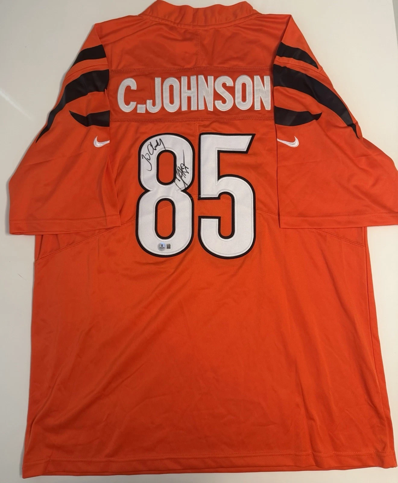 Chad Johnson Cincinnati Bengals Autographed Jersey Beckett BAS COA