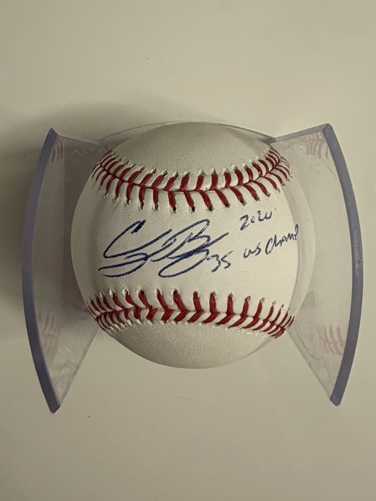 Cody Bellinger New York Yankees Autographed Baseball Dodgers 2020 WS Champ JSA