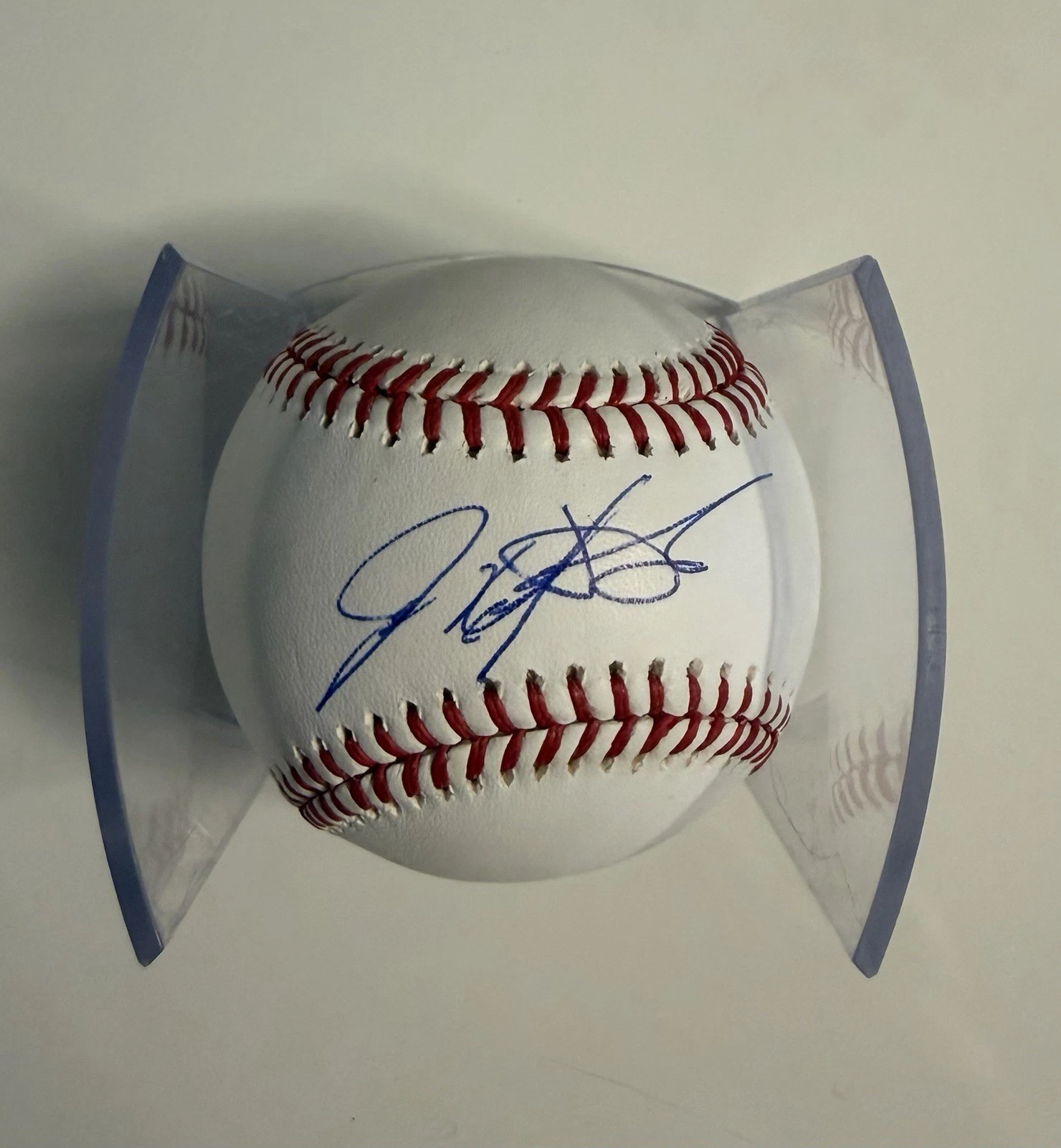 Ivan Rodriguez Texas Rangers Autographed Baseball Pudge JSA COA
