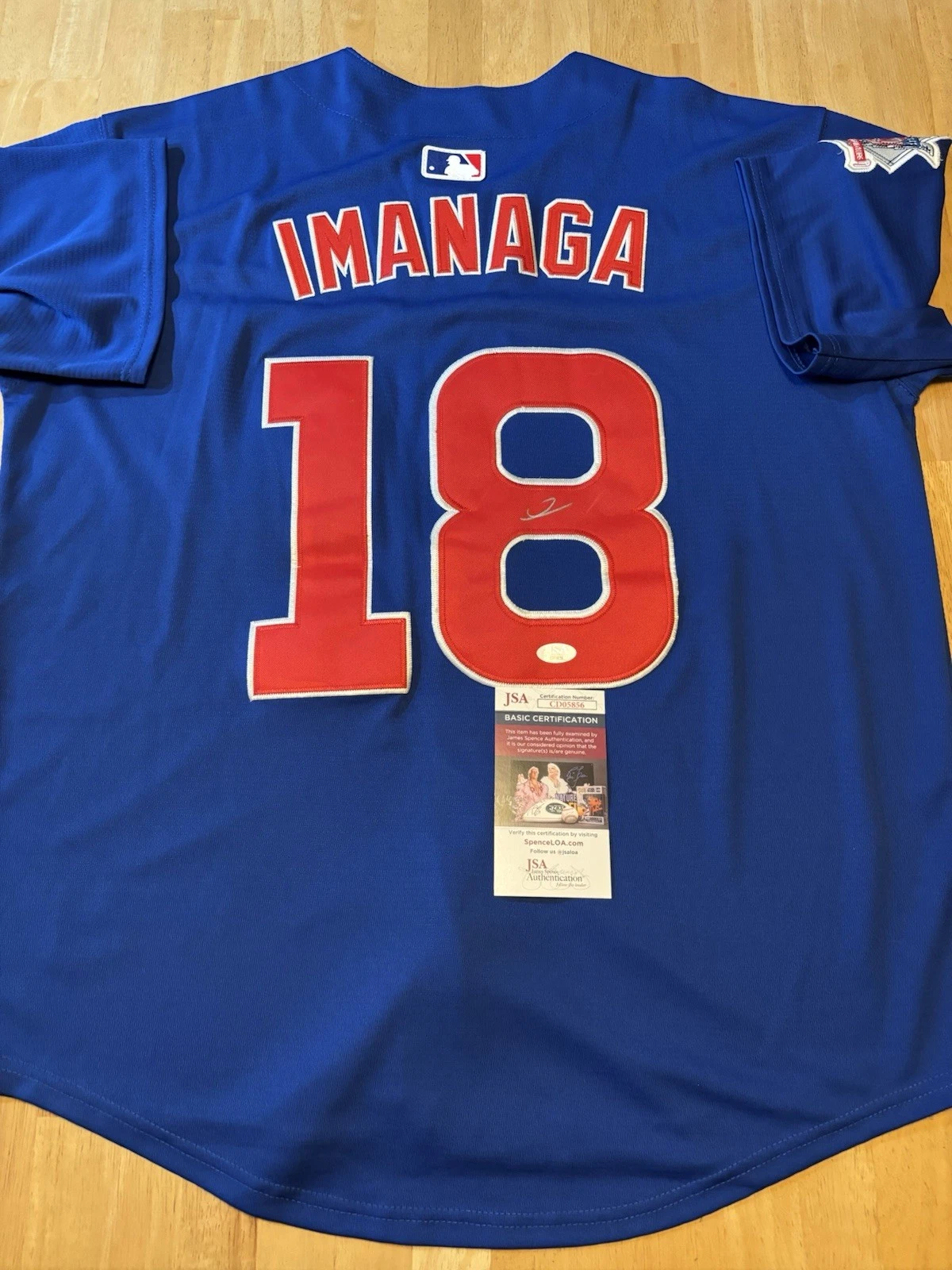 Shota Imanaga Signed Autographed Chicago Cubs Blue Jersey JSA COA