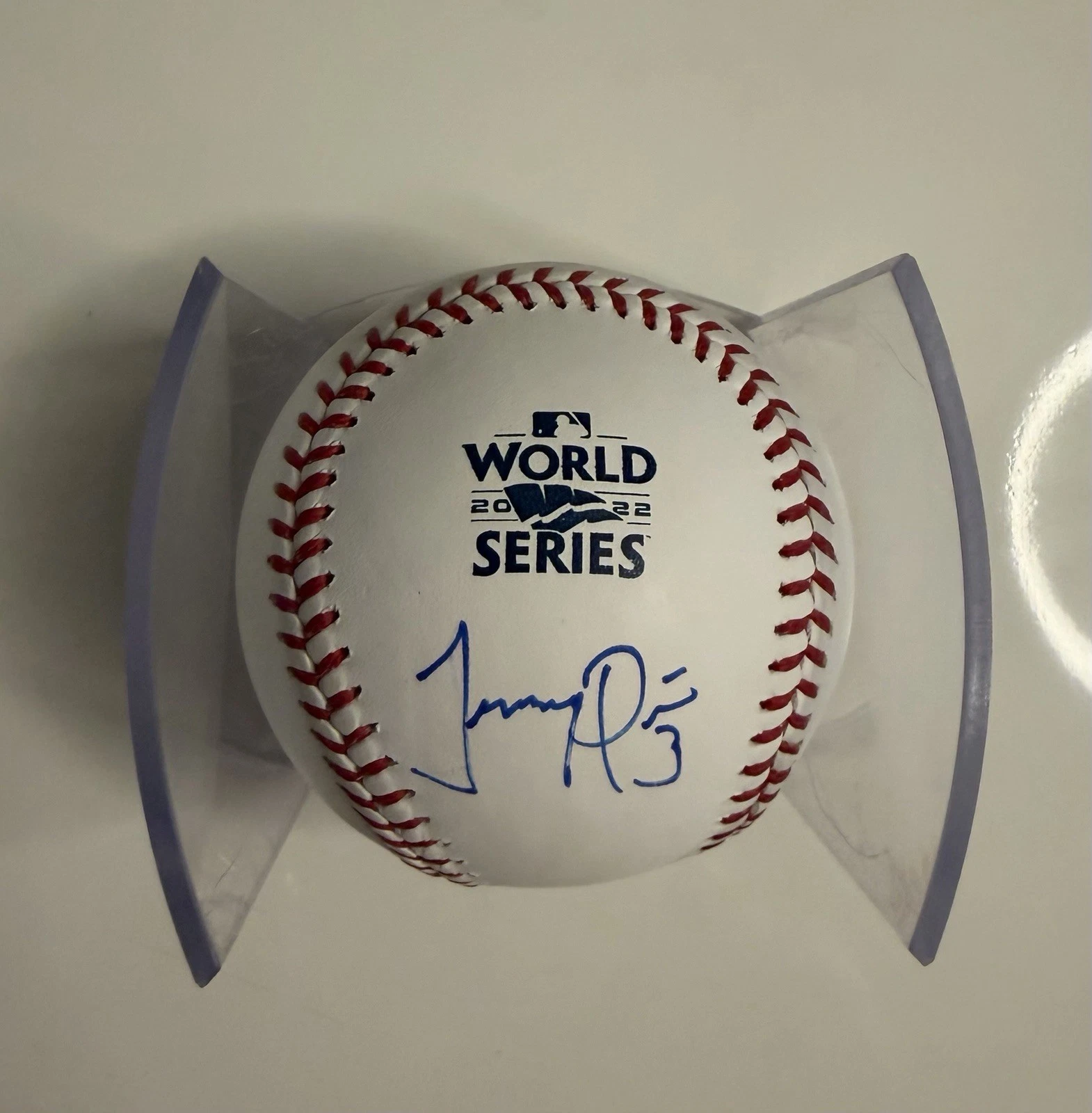 Jeremy Pena Houston Astros Autographed 2022 World Series MVP Baseball JSA COA