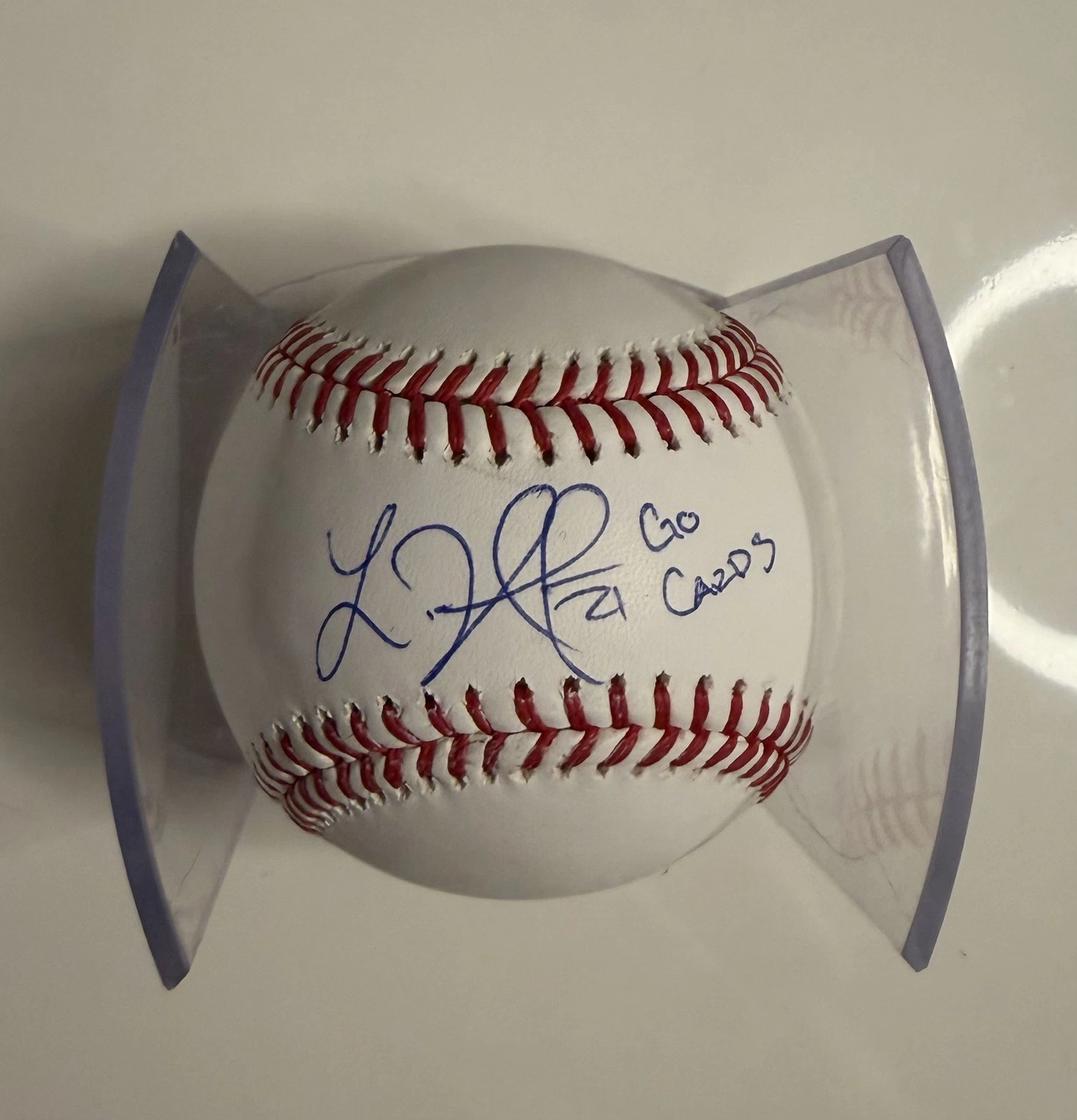 Lars Nootbaar St. Louis Cardinals Autographed Baseball Inscribed Go Cards JSA