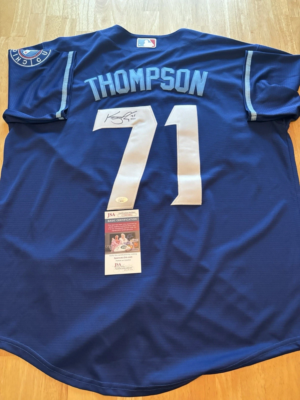 Keegan Thompson Signed Autographed Chicago Cubs Jersey  JSA Coa