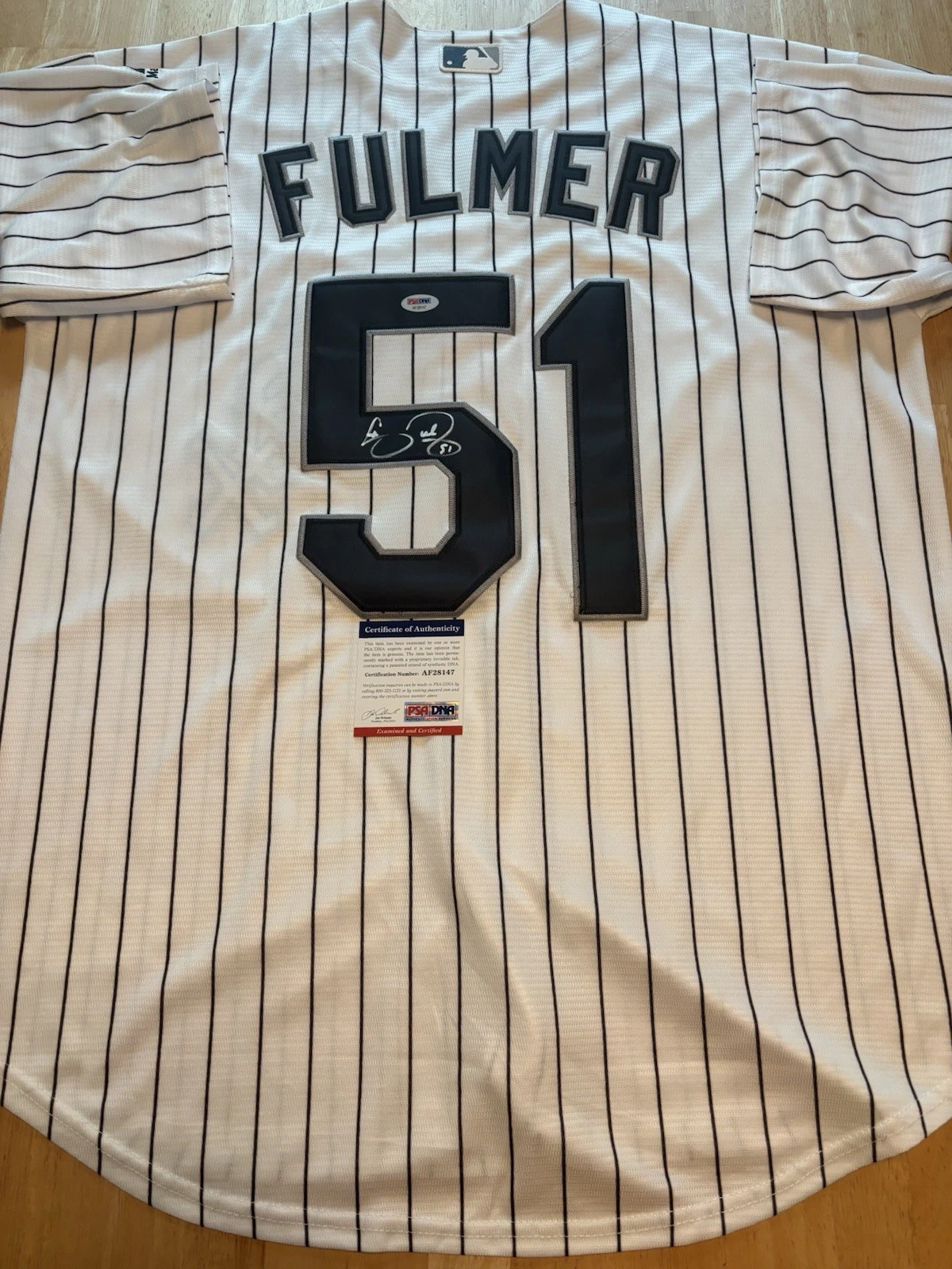 Carson Fulmer Signed Autographed Chicago Whitesox Jersey. Psa Coa