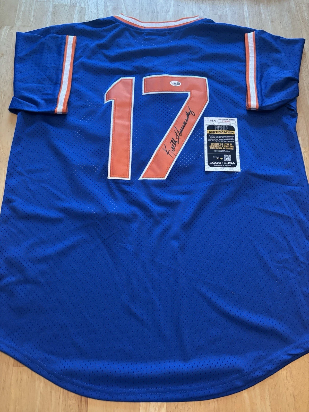 Keith Hernandez New York Mets Signed Autographed Jersey JSA COA