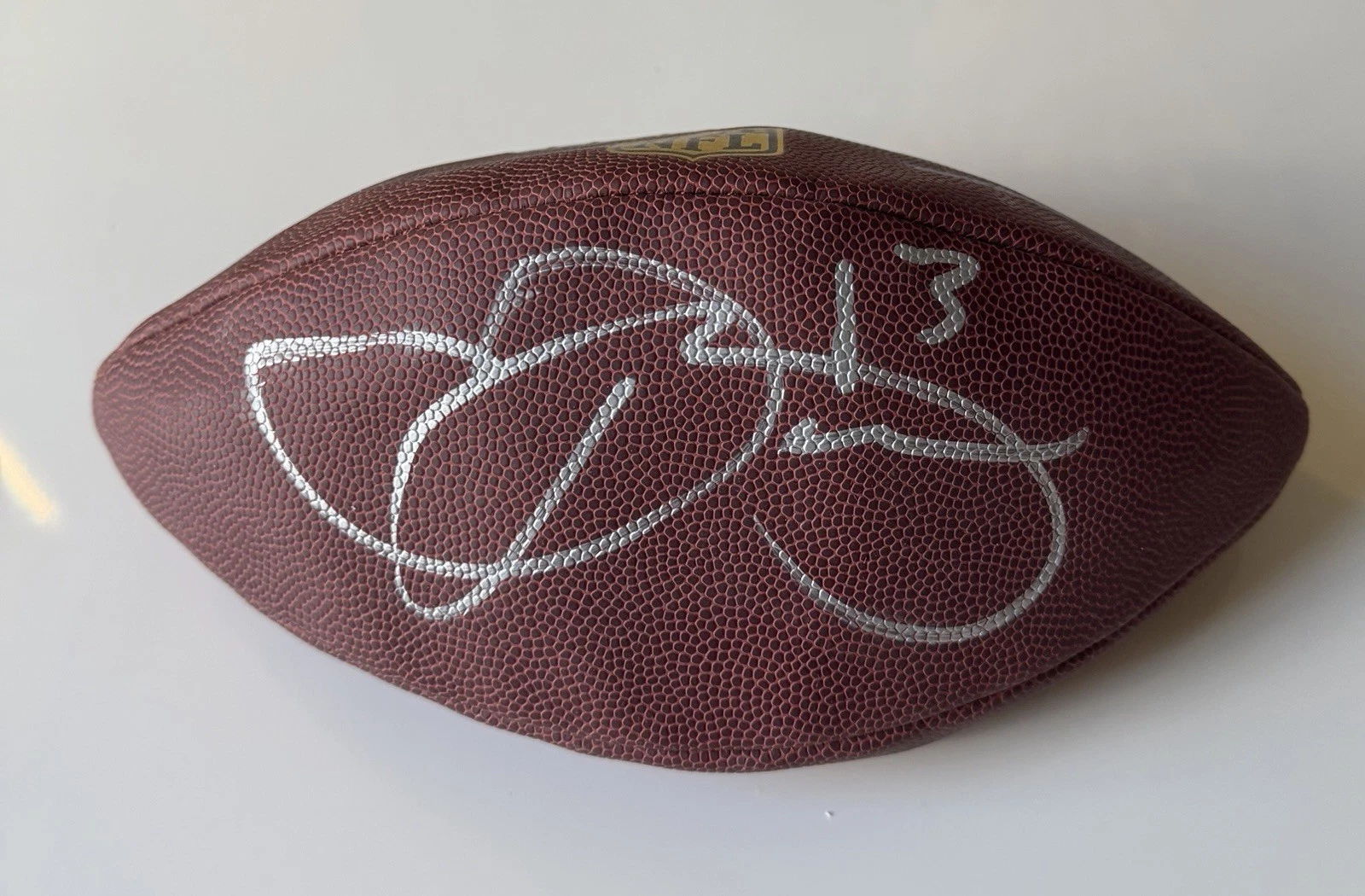 Odell Beckham Jr New York Giants Autographed Wilson NFL Football JSA COA