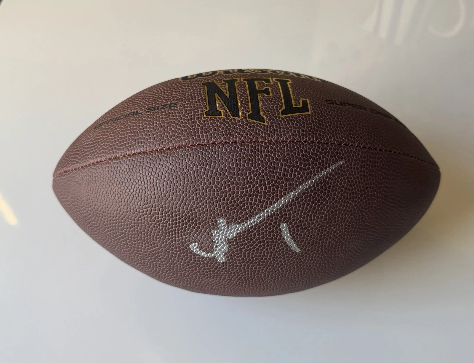 Malik Nabers New York Giants Autographed Wilson Football Rare Star JSA COA  ￼
