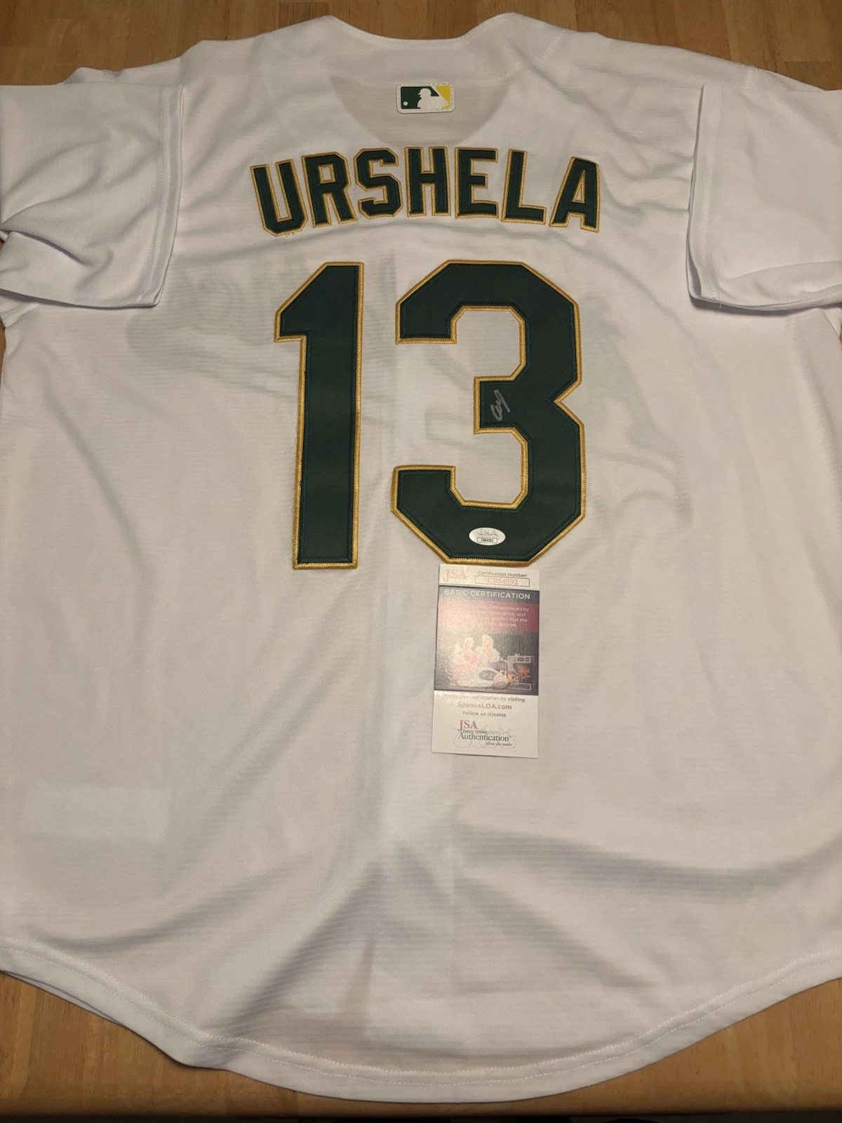 Gio Urshela Signed Autographed Oakland athletics Jersey  JSA Coa
