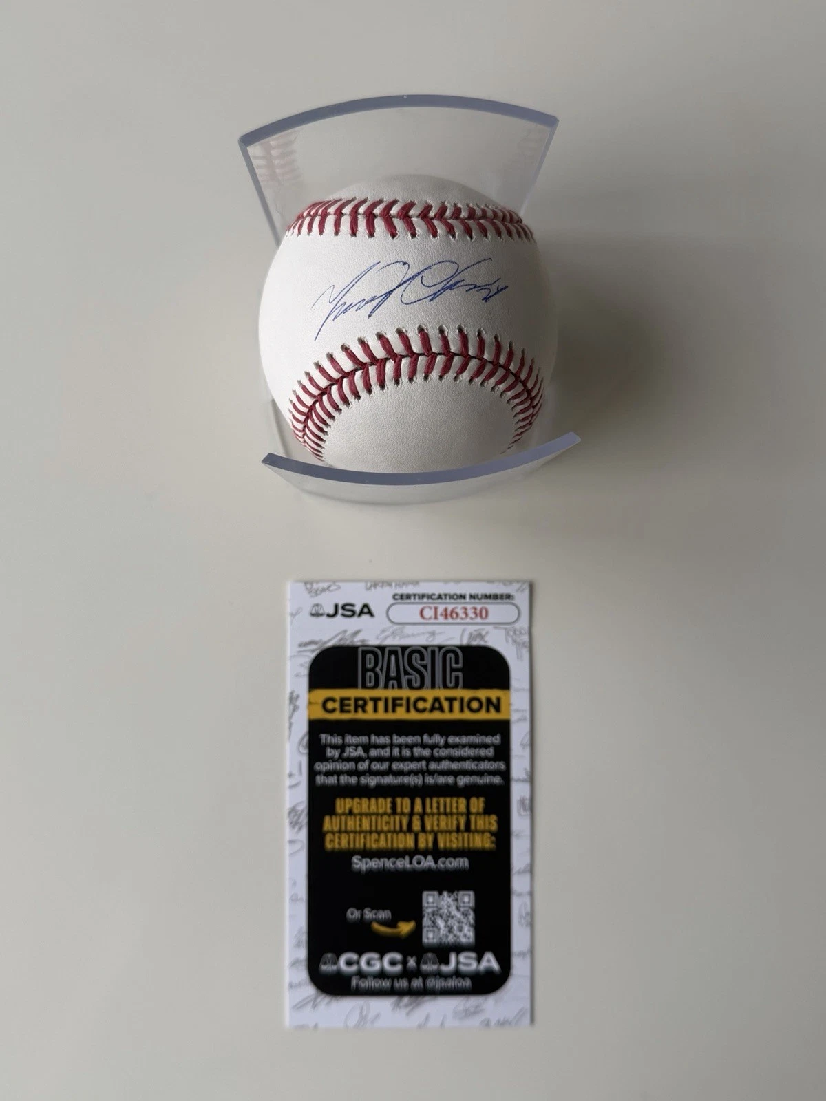 Miguel Cabrera Detroit Tigers Autographed Baseball Star JSA COA