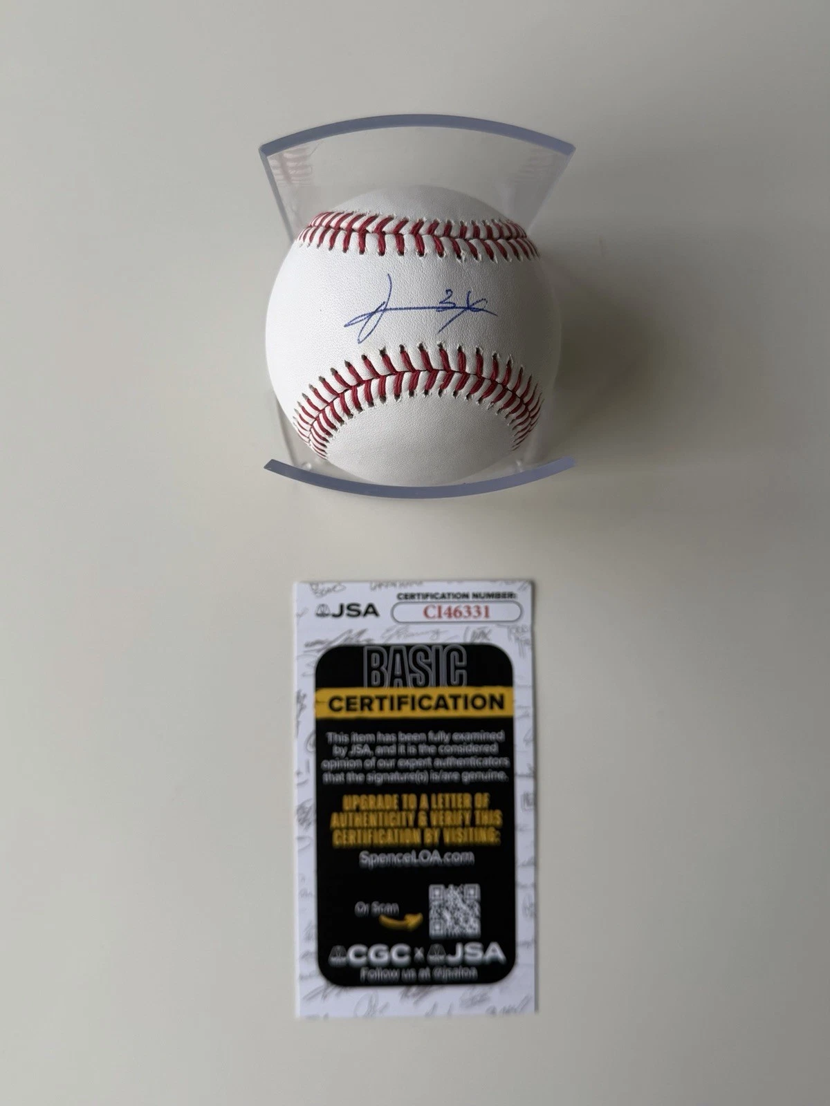Kodai Senga New York Mets Autographed Baseball Japan JSA COA
