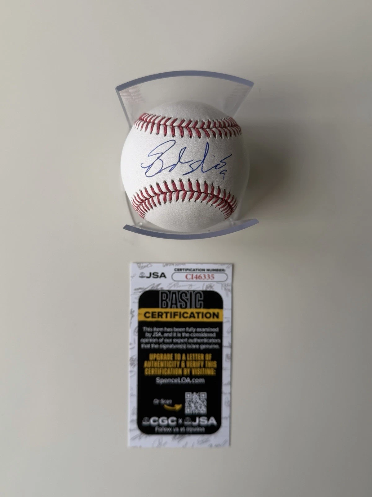 Brandon Nimmo New York Mets Autographed Baseball Star JSA COA