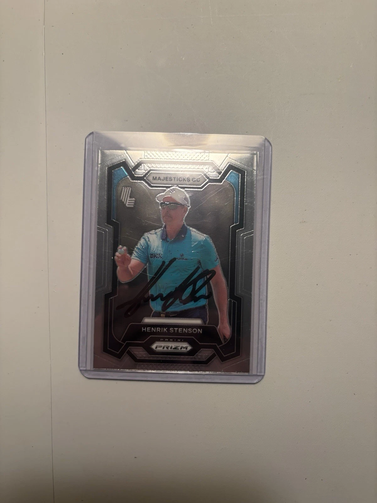 Henrik Stenson Signed 2024 Panini Prizm Trading Card (40) LIV Golf Majestics