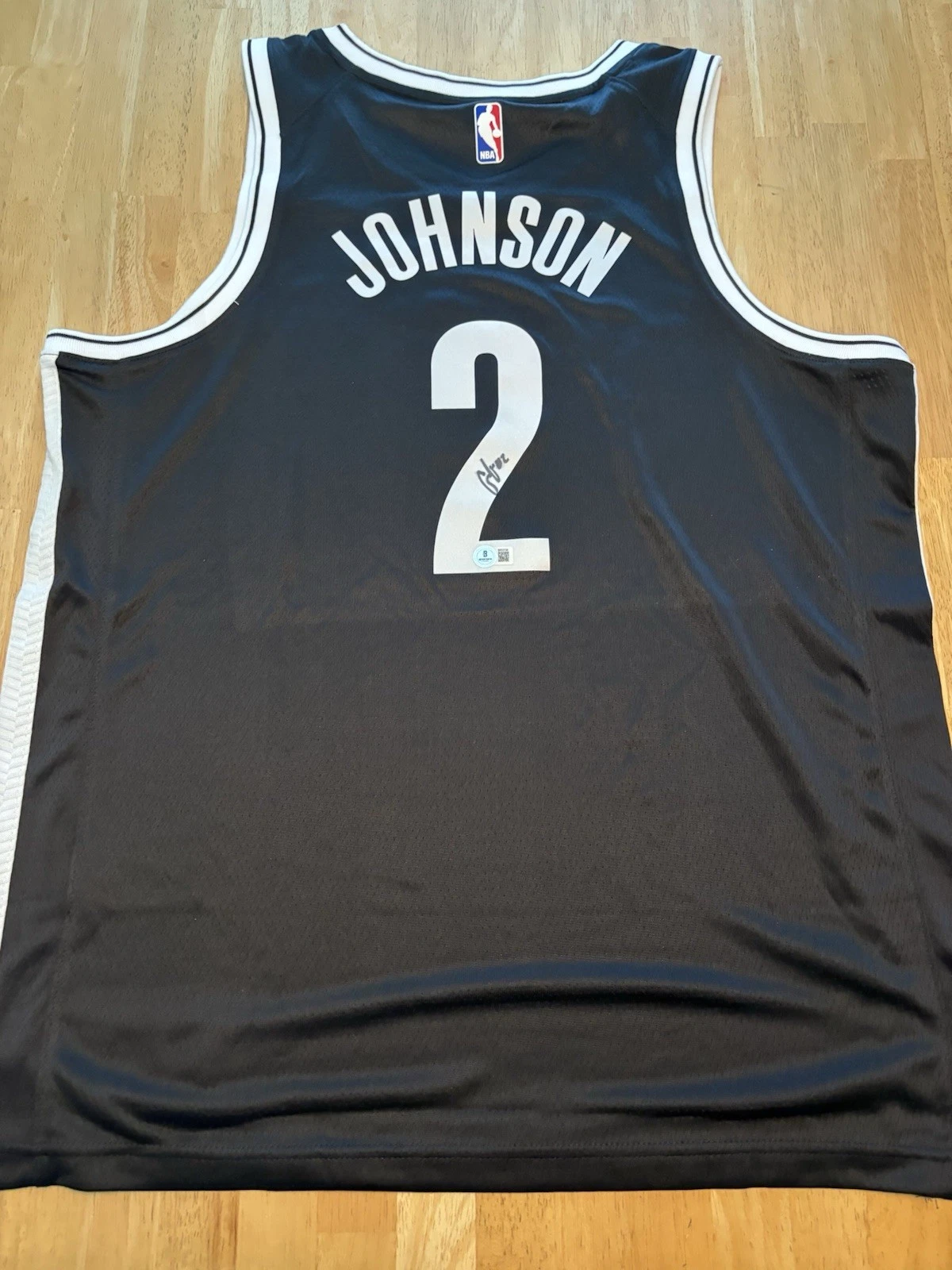 Cameron Johnson Brooklyn Nets Autographed Jersey Beckett BAS COA