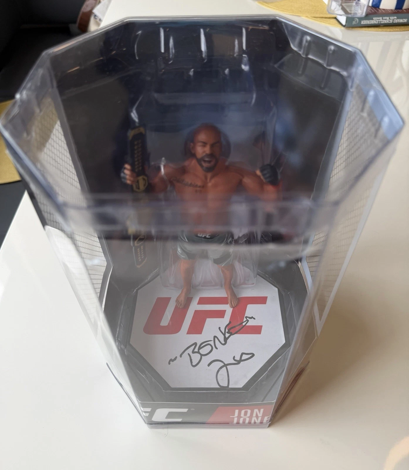 Jon Bones Jones Autographed 7in Action Figure McFarlane UFC MMA Beckett BAS COA