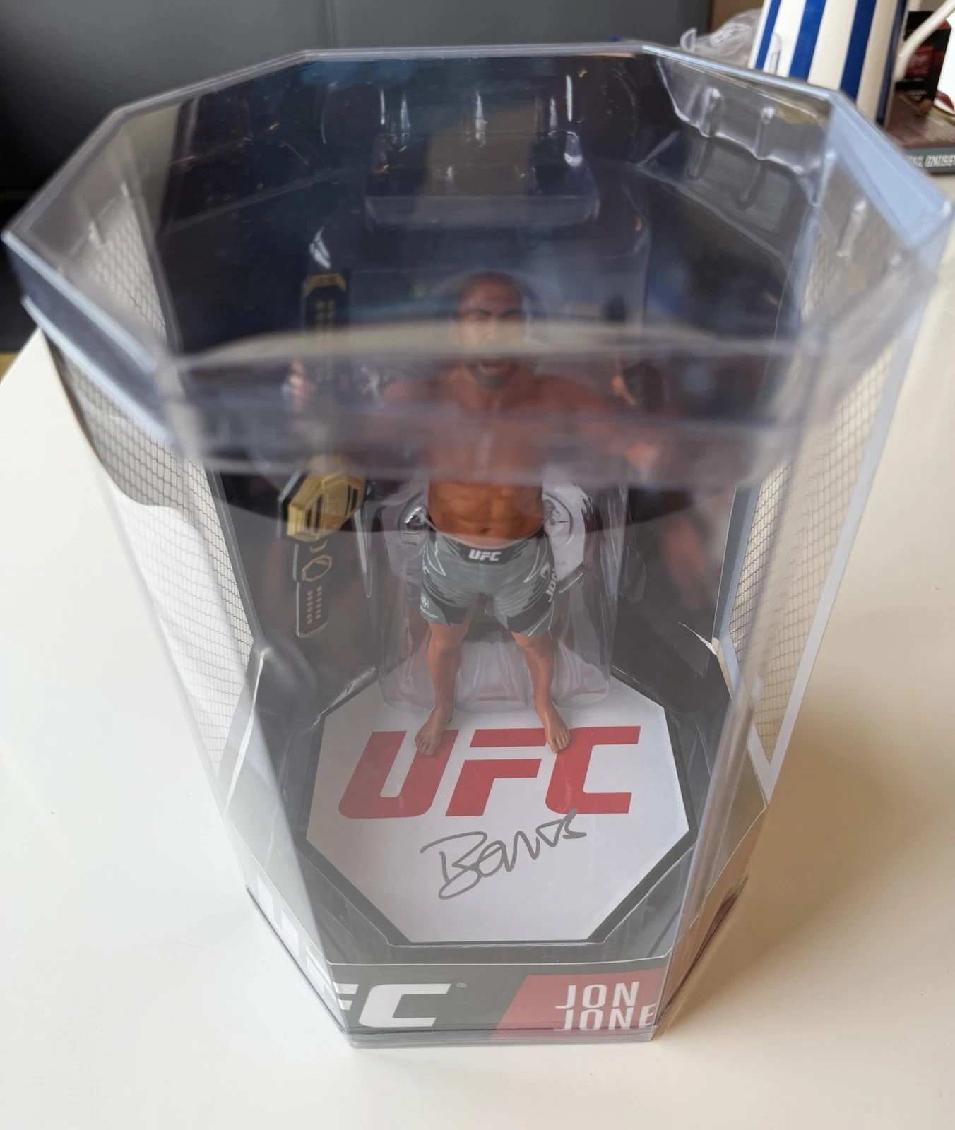 Jon Bones Jones Autographed 7in Action Figure McFarlane UFC MMA Beckett BAS COA