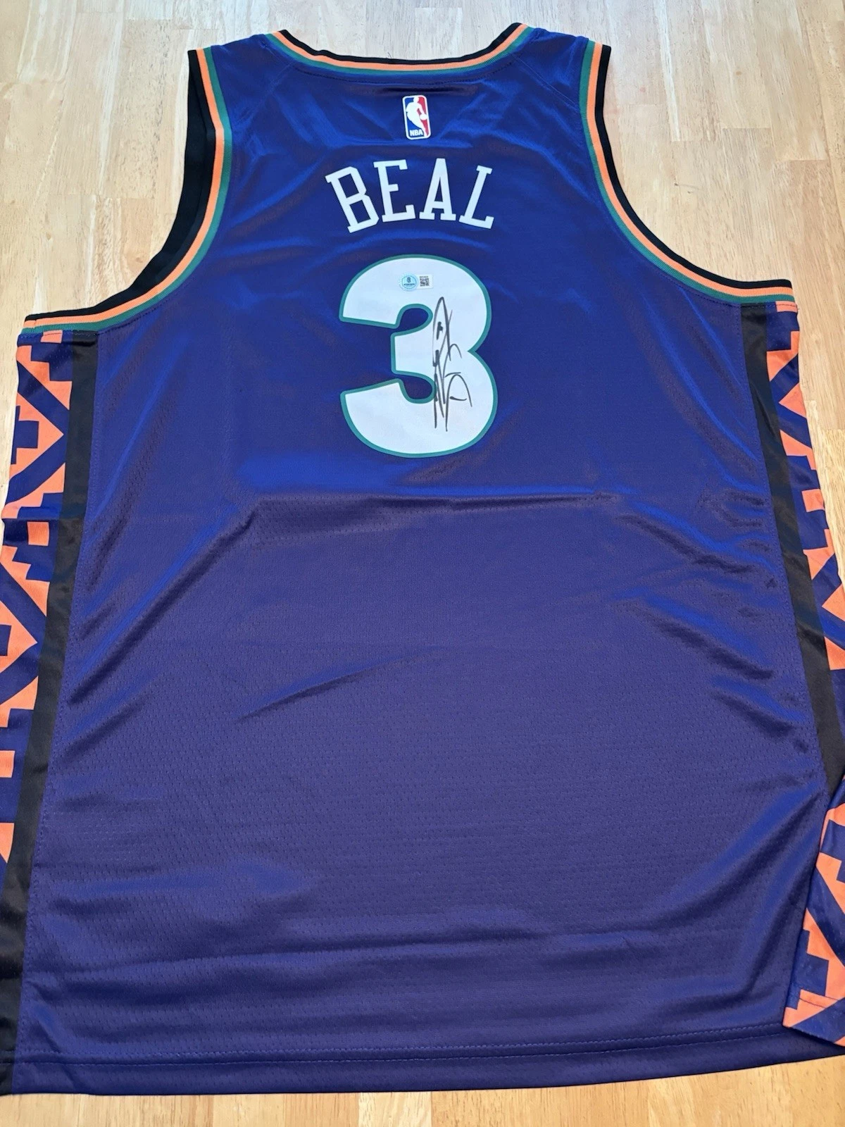 Bradley Beal Phoenix Suns Autographed City Edition Jersey Beckett BAS COA