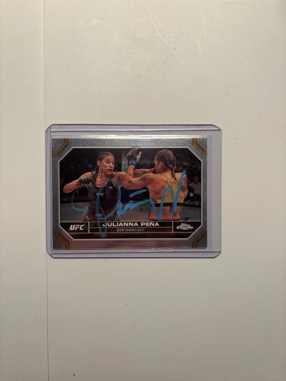 Julianna Pena Signed Autographed 2024 Topps Chrome Card