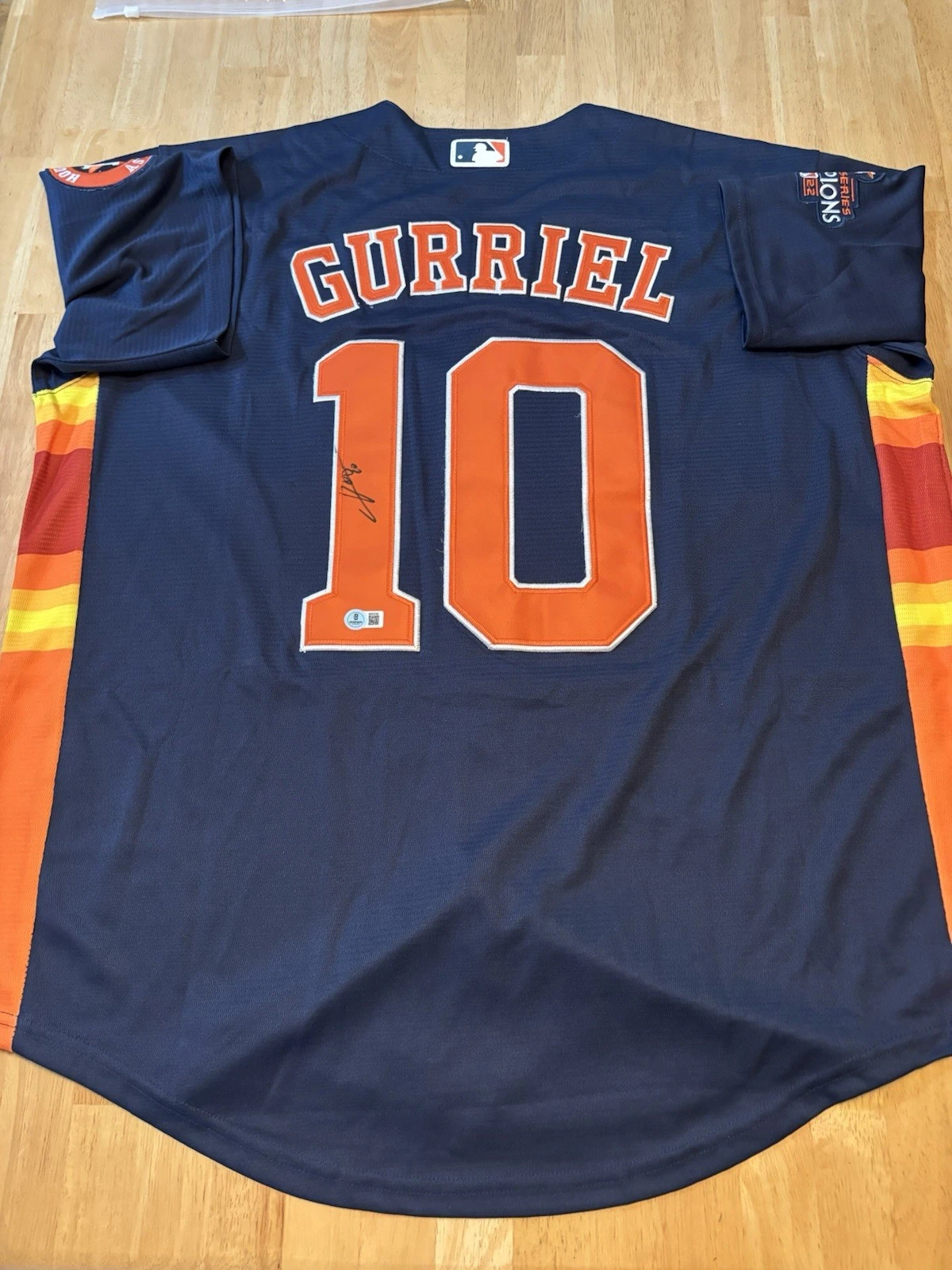 Yuli Gurriel Signed/Autographed 2022 Houston Astros World Series Jersey Beckett