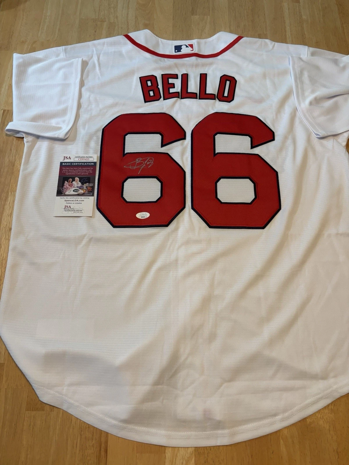 Brayan Bello Signed/Autographed Boston Red Sox Jersey JSA