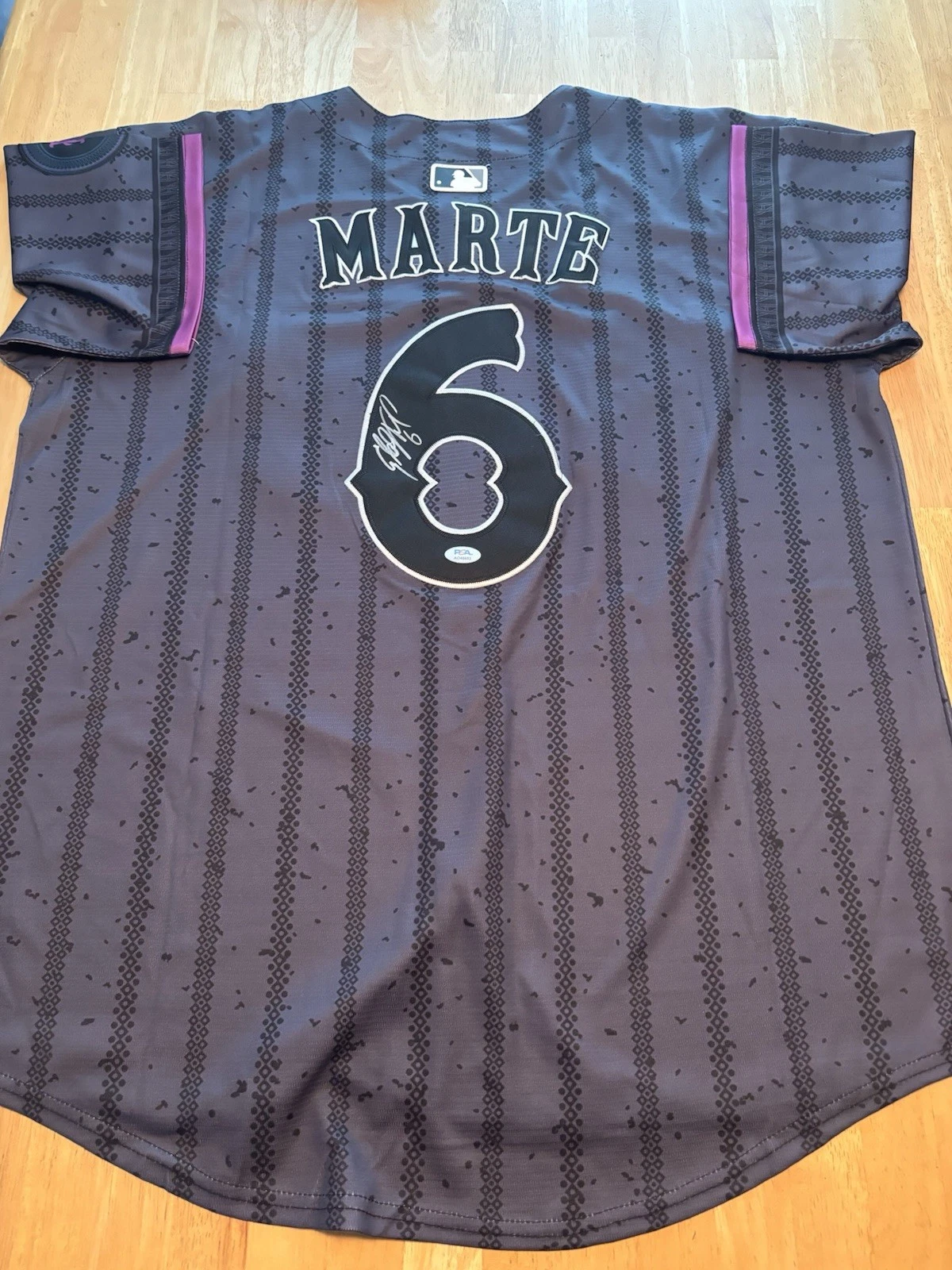 Starling Marte New York Mets Autographed Signed Jersey Beckett COA