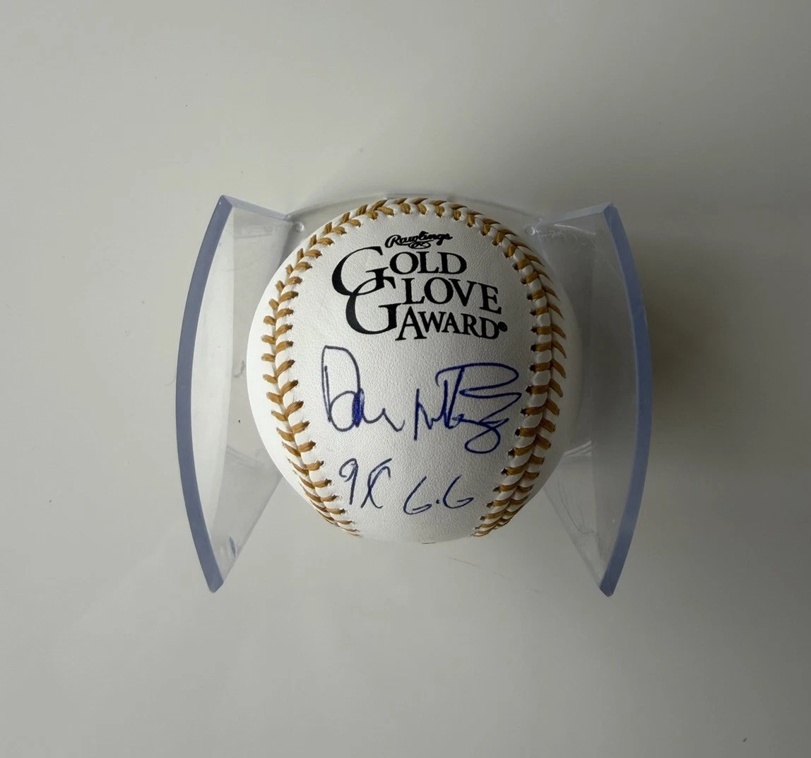 Don Mattingly Signed Gold Glove Baseball Autographed Yankees JSA COA