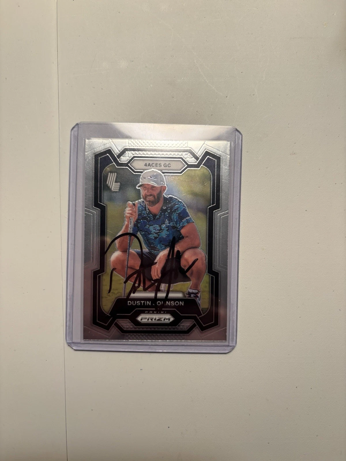 Dustin Johnson Signed 2024 Panini Prizm Trading Card (16) LIV Golf Aces Captain