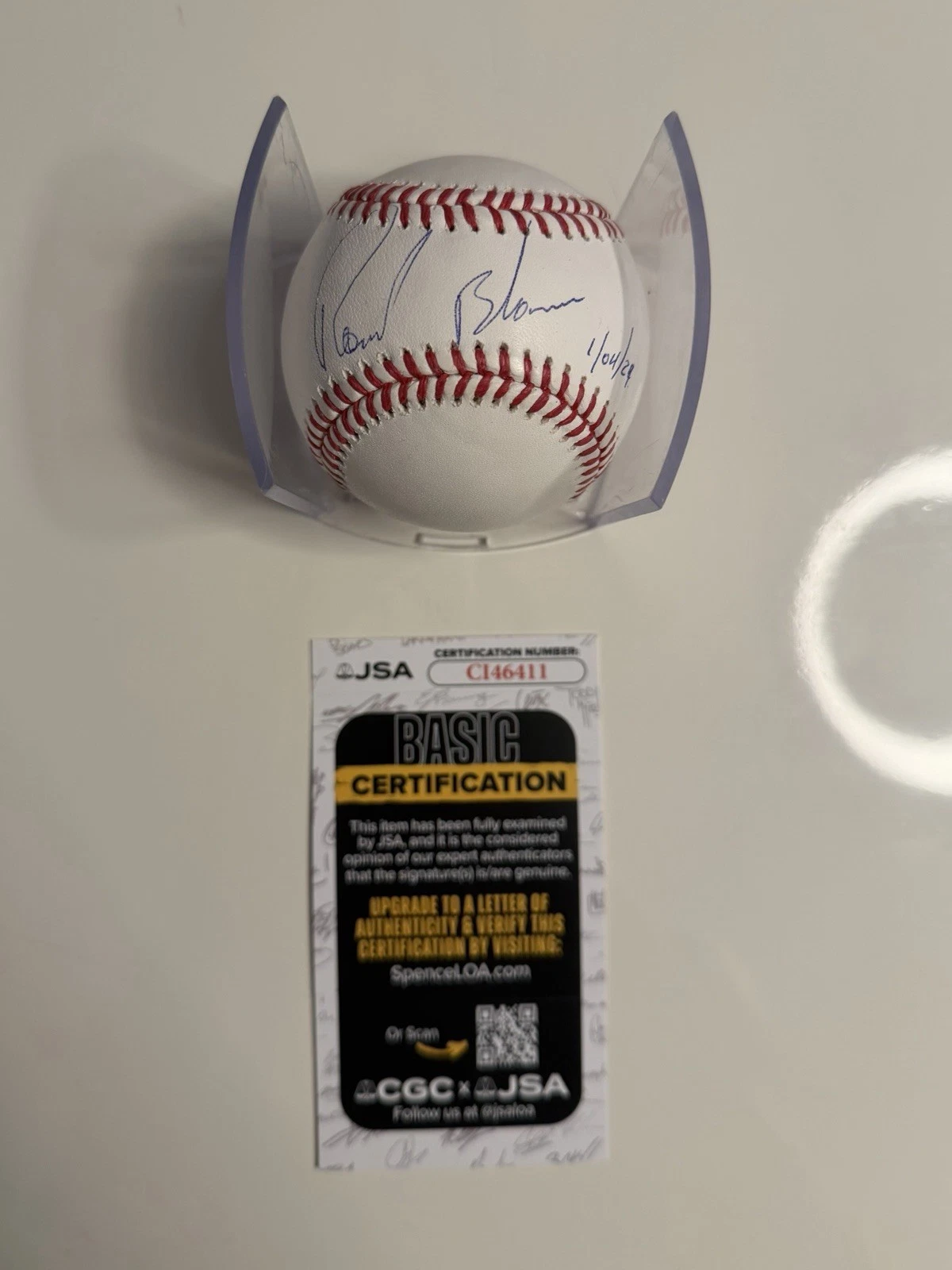 Ronel Blanco Houston Astros Autographed Baseball No Hitter Inscription JSA COA