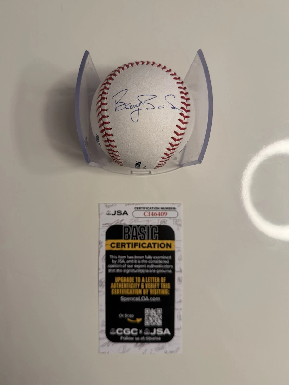 Barry Bonds Pirates Giants Autographed Baseball Rare JSA COA